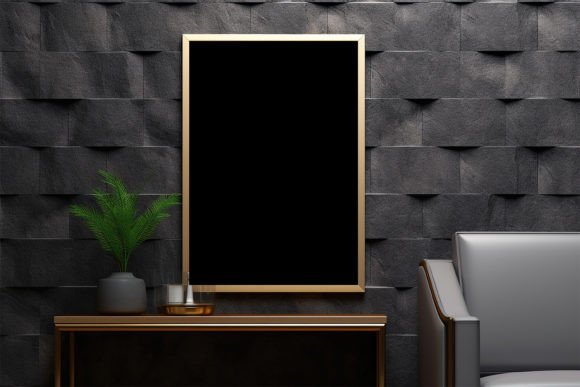 Download Interior Black Photo Frame - Black Collection