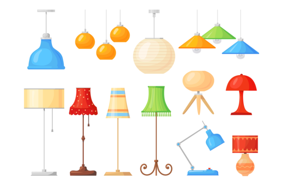 Download Cartoon Lamps - Premium Resources