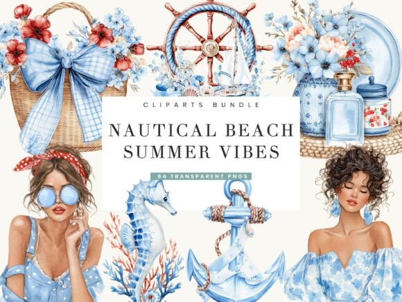 Download Nautical Beach Summer Clipart - Nautical Collection