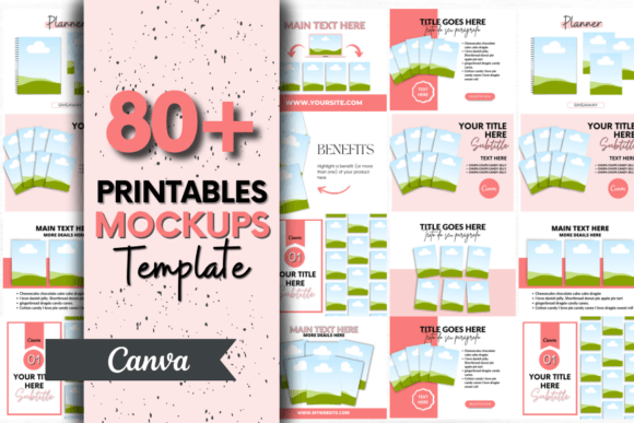 Download Printable Products Canva Mockup Template - Products Collection