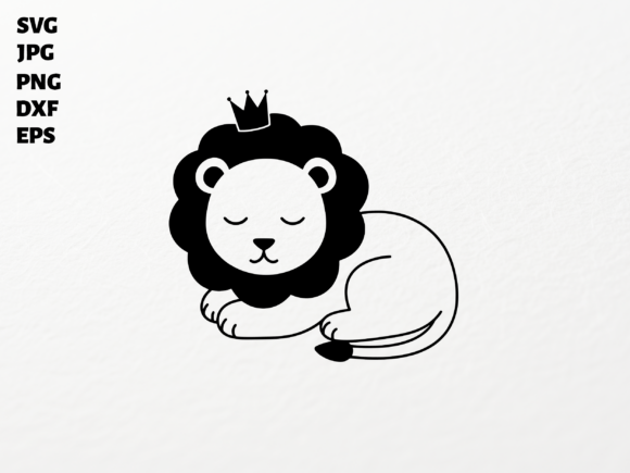 Download Sleeping Lion King SVG for Cricut - Premium Resources