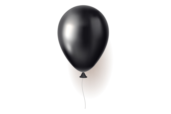 Download Elegant Black Balloon. Festival Scene Re - Black Collection