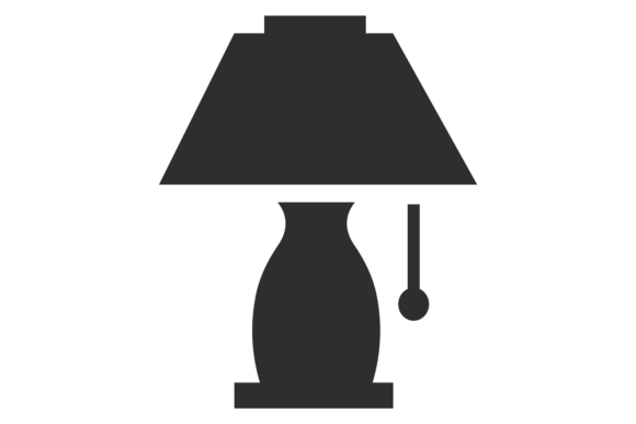 Download Bedside Lamp Black Icon. Bedroom Light S - Black Collection