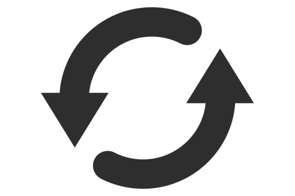 Download Rotating Black Arrows Symbol. Update Ui - Black Collection